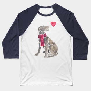 Watercolour Deerhound Baseball T-Shirt